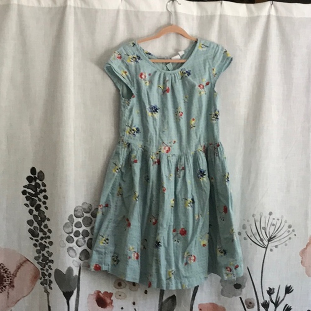 Girls Floral Pattern Gap Dress